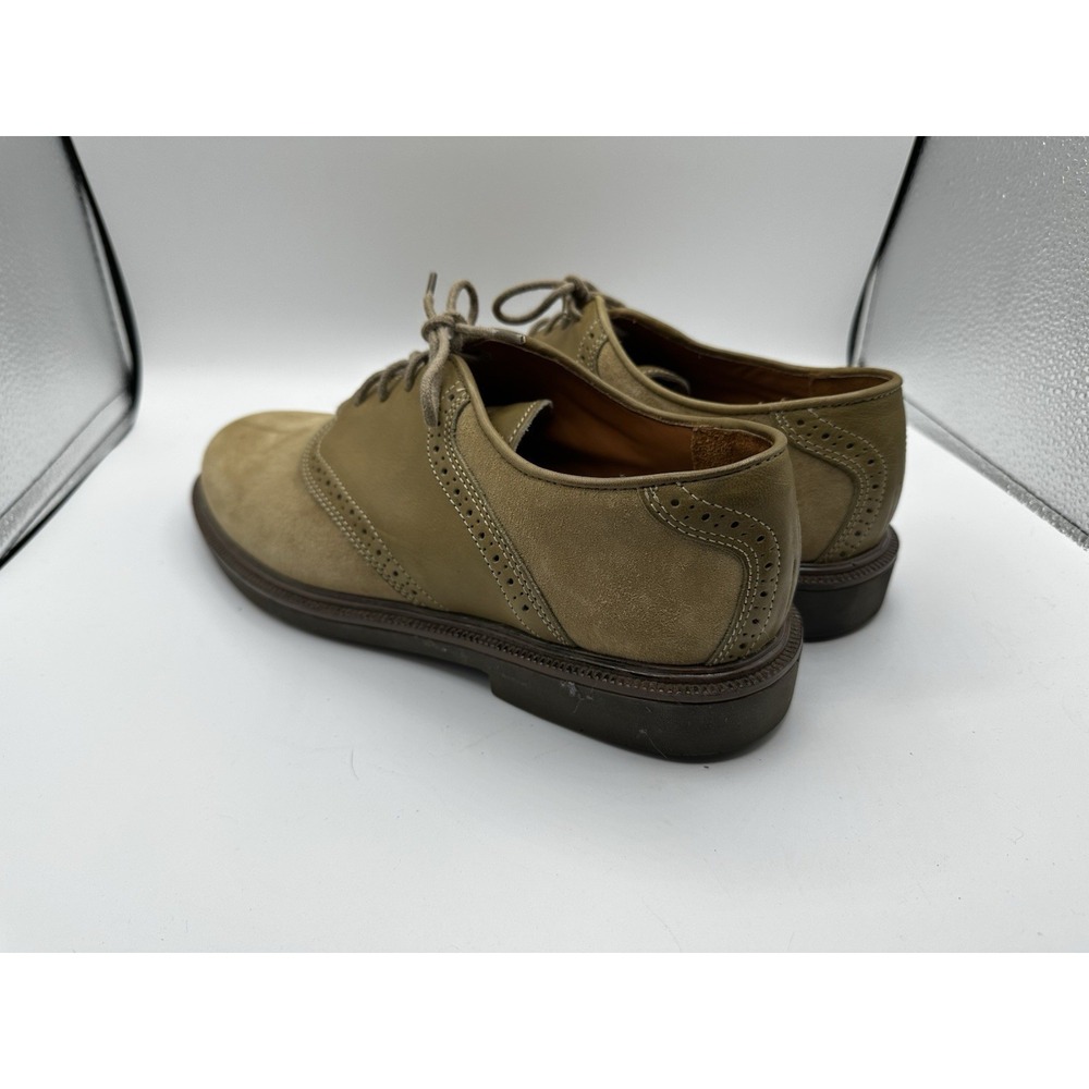 Wolverine DuraShocks Oxford Shoes Mens 9.5 W Brown Suede Leather Wingtip Work